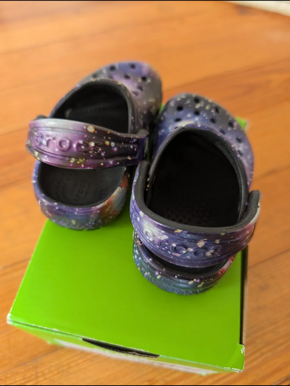CROCS Galaxy Print Clogs (Size C4)